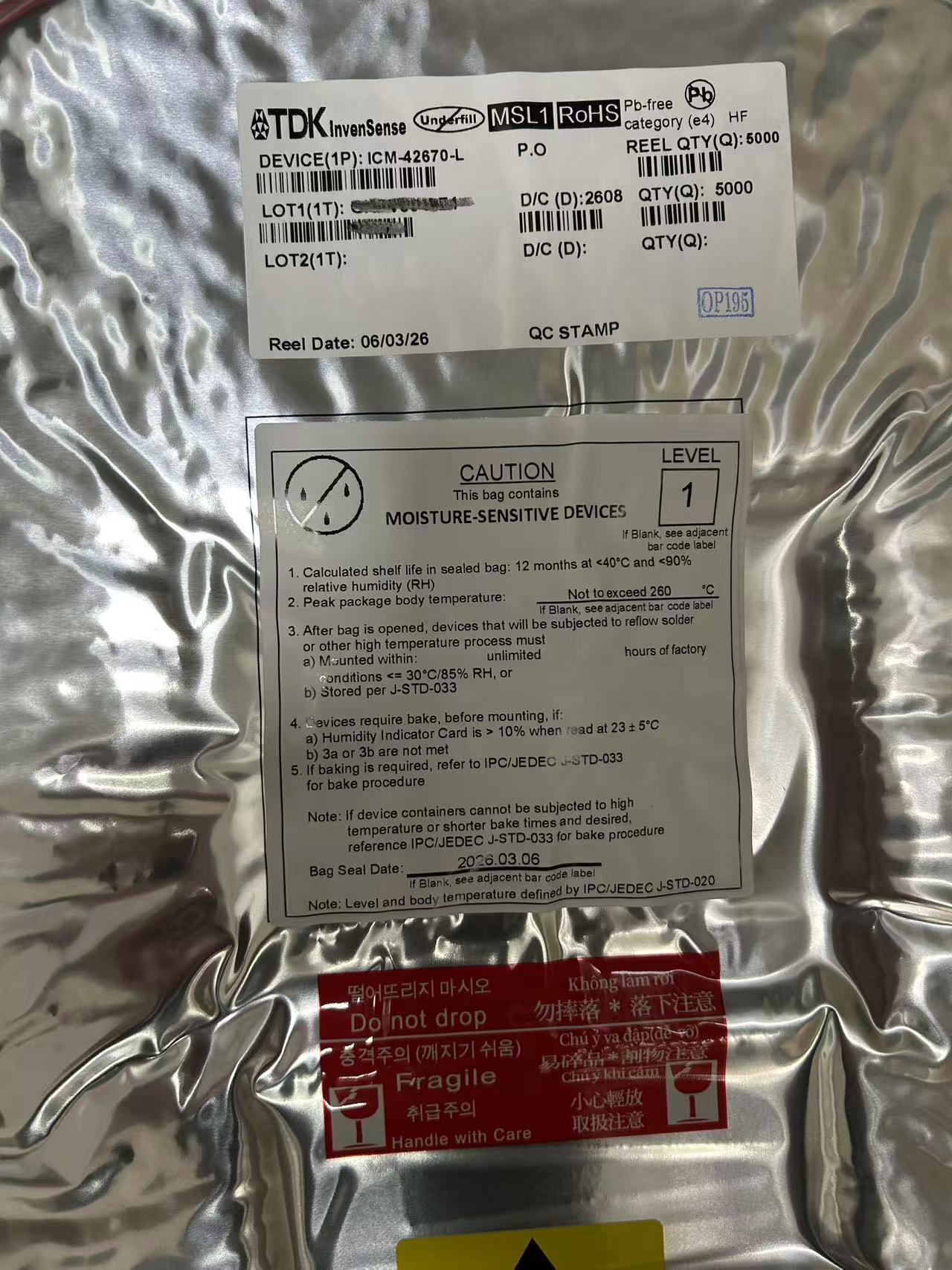 ICM-42670-L: Ultra-Low Power 6-Axis IMU for Wearables, TWS, and AR/VR | In-Stock Supply from TDK Inv